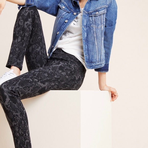 Sanctuary Pants - ANTHROPOLOGIE SANCTUARY Snake-Printed Leggings